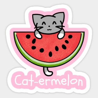 Cute Cat-ermelon (Cat Watermelon) Summer Fruit Sticker